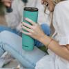 image:imageRetrospec Arroyo Stainless Steel Tumbler with Lid and Straw  Reusable Insulated Tumbler Cup  Iced Coffee Travel Mug  Double Walled Thermal TumblersMatte Blue Ridge