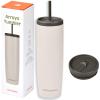 image:imageRetrospec Arroyo Stainless Steel Tumbler with Lid and Straw  Reusable Insulated Tumbler Cup  Iced Coffee Travel Mug  Double Walled Thermal TumblersMatte Abalone