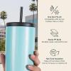 image:imageRetrospec Arroyo Tumbler Replacement Straw Lid for Arroyo Stainless Steel Tumbler Insulated Travel Mug BPA Free with All Day Insulation  Fits 24 30oz Tumbler Lid with Straw  BlackBlack