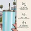 image:imageRetrospec Arroyo Tumbler Replacement Straw Lid for Arroyo Stainless Steel Tumbler Insulated Travel Mug BPA Free with All Day Insulation  Fits 24 30oz Tumbler Lid with Straw  BlackGray