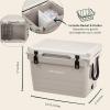 image:imageRetrospec Palisade Rotomolded 45 Qt Cooler  Fully Insulated Portable Ice Chest with Built in Bottle Opener TieDown Slots amp Dry Goods Basket  Large Beach Camping amp Travel Coolers  Dune