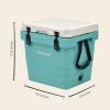 image:imageRetrospec Palisade Rotomolded Cooler  Fully Insulated Portable Ice Chest with Built in Bottle Opener TieDown Slots amp Dry Goods Basket  Large Beach Camping amp Travel Coolers 25 45 amp 65qtBlue Ridge