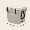 image:imageRetrospec Palisade Rotomolded Cooler  Fully Insulated Portable Ice Chest with Built in Bottle Opener TieDown Slots amp Dry Goods Basket  Large Beach Camping amp Travel Coolers 25 45 amp 65qtDune