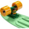 image:imageRetrospec Quip Mini Cruiser Skateboard 225 Classic Retro Plastic Cruiser Complete Skateboard with ABEC 7 Bearings and PU Wheels Compact Board wGrippy Molded Waffle DeckLark Green