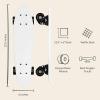 image:imageRetrospec Quip Mini Cruiser Skateboard 225 Classic Retro Plastic Cruiser Complete Skateboard with ABEC 7 Bearings and PU Wheels Compact Board wGrippy Molded Waffle DeckDomino