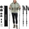 image:imageRetrospec Solstice Hiking Poles for Men amp Women  Adjustable and Collapsible Lightweight Walking amp Trekking Sticks  Aluminum wCork or Foam GripMatte Black