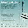 image:imageRetrospec Solstice Hiking Poles for Men amp Women  Adjustable and Collapsible Lightweight Walking amp Trekking Sticks  Aluminum wCork or Foam GripMatte Black