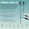 image:imageRetrospec Solstice Hiking Poles for Men amp Women  Adjustable and Collapsible Lightweight Walking amp Trekking Sticks  Aluminum wCork or Foam GripPolar Blue