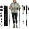 image:imageRetrospec Solstice Hiking Poles for Men amp Women  Adjustable and Collapsible Lightweight Walking amp Trekking Sticks  Aluminum wCork or Foam GripWinter Mint