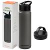 image:imageRetrospec Alder Insulated Water Bottle with Straw Lid amp Handle Cap  Stainless Steel Wide Mouth DoubleWall Vacuum Insulated Thermos  BPA Free Leakproof CanteenBasalt