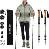 image:imageRetrospec Solstice Hiking Poles for Men amp Women  Adjustable and Collapsible Lightweight Walking amp Trekking Sticks  Aluminum wCork or Foam GripMatte Forest