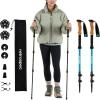 image:imageRetrospec Solstice Hiking Poles for Men amp Women  Adjustable and Collapsible Lightweight Walking amp Trekking Sticks  Aluminum wCork or Foam GripPolar Blue