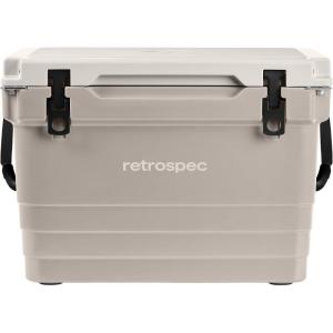 image:imageRetrospec Palisade Rotomolded 45 Qt Cooler  Fully Insulated Portable Ice Chest with Built in Bottle Opener TieDown Slots amp Dry Goods Basket  Large Beach Camping amp Travel Coolers  Dune
