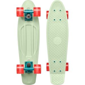 image:imageRetrospec Quip Mini Cruiser Skateboard 225 Classic Retro Plastic Cruiser Complete Skateboard with ABEC 7 Bearings and PU Wheels Compact Board wGrippy Molded Waffle DeckGreen Tea