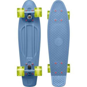 image:imageRetrospec Quip Mini Cruiser Skateboard 225 Classic Retro Plastic Cruiser Complete Skateboard with ABEC 7 Bearings and PU Wheels Compact Board wGrippy Molded Waffle DeckMarine Blue