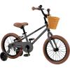 image:imageRetrospec Beaumont Mini 16in Kids Bike with Training Wheels amp Basket  Beginner Bicycle for 46 Year Olds LowProfile Frame VBrakes amp Safety BellMatte Graphite