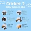 image:imageRetrospec Cricket 2 Baby Walker Balance Bike with 4 Wheels  Safe Learning Toy for Ages 1224 Months  ScratchResistant Indoor Outdoor Toddler Riding Toy with Steering Limit amp Soft GripsCoyote