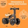 image:imageRetrospec Cricket 2 Baby Walker Balance Bike with 4 Wheels  Safe Learning Toy for Ages 1224 Months  ScratchResistant Indoor Outdoor Toddler Riding Toy with Steering Limit amp Soft GripsCoyote