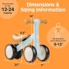image:imageRetrospec Cricket 2 Baby Walker Balance Bike with 4 Wheels  Safe Learning Toy for Ages 1224 Months  ScratchResistant Indoor Outdoor Toddler Riding Toy with Steering Limit amp Soft GripsBaby Blue
