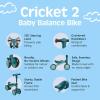 image:imageRetrospec Cricket 2 Baby Walker Balance Bike with 4 Wheels  Safe Learning Toy for Ages 1224 Months  ScratchResistant Indoor Outdoor Toddler Riding Toy with Steering Limit amp Soft GripsBlue Ridge