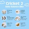 image:imageRetrospec Cricket 2 Baby Walker Balance Bike with 4 Wheels  Safe Learning Toy for Ages 1224 Months  ScratchResistant Indoor Outdoor Toddler Riding Toy with Steering Limit amp Soft GripsEggshell