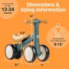 image:imageRetrospec Cricket 2 Baby Walker Balance Bike with 4 Wheels  Safe Learning Toy for Ages 1224 Months  ScratchResistant Indoor Outdoor Toddler Riding Toy with Steering Limit amp Soft GripsRainforest