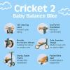 image:imageRetrospec Cricket 2 Baby Walker Balance Bike with 4 Wheels  Safe Learning Toy for Ages 1224 Months  ScratchResistant Indoor Outdoor Toddler Riding Toy with Steering Limit amp Soft GripsRainforest