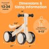 image:imageRetrospec Cricket 2 Baby Walker Balance Bike with 4 Wheels  Safe Learning Toy for Ages 1224 Months  ScratchResistant Indoor Outdoor Toddler Riding Toy with Steering Limit amp Soft GripsSandcastle