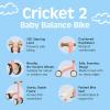 image:imageRetrospec Cricket 2 Baby Walker Balance Bike with 4 Wheels  Safe Learning Toy for Ages 1224 Months  ScratchResistant Indoor Outdoor Toddler Riding Toy with Steering Limit amp Soft GripsBaby Pink