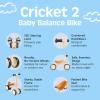 image:imageRetrospec Cricket 2 Baby Walker Balance Bike with 4 Wheels  Safe Learning Toy for Ages 1224 Months  ScratchResistant Indoor Outdoor Toddler Riding Toy with Steering Limit amp Soft GripsSandcastle