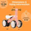 image:imageRetrospec Cricket 2 Baby Walker Balance Bike with 4 Wheels  Safe Learning Toy for Ages 1224 Months  ScratchResistant Indoor Outdoor Toddler Riding Toy with Steering Limit amp Soft GripsBaby Pink