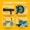 image:imageRetrospec Cricket Baby Balance Bike 4Wheel RideOn Toy for Ages 1224 Months  First Bike amp Toddler Bike for 1 Year Old Boys amp Girls First Birthday GiftBlue Ridge