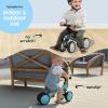 image:imageRetrospec Cricket Baby Balance Bike 4Wheel RideOn Toy for Ages 1224 Months  First Bike amp Toddler Bike for 1 Year Old Boys amp Girls First Birthday GiftEggshell