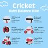 image:imageRetrospec Cricket Baby Balance Bike 4Wheel RideOn Toy for Ages 1224 Months  First Bike amp Toddler Bike for 1 Year Old Boys amp Girls First Birthday GiftBlush