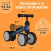 image:imageRetrospec Cricket Baby Balance Bike 4Wheel RideOn Toy for Ages 1224 Months  First Bike amp Toddler Bike for 1 Year Old Boys amp Girls First Birthday GiftNavy