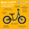 image:imageRetrospec Cub Plus Toddler Balance Bike for Boys amp Girls Ages 18 Months  4 Years No Pedals with Lightweight Frame and Adjustable VBrake Seat and Handlebar for KidsCypress Blue