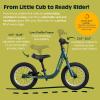 image:imageRetrospec Cub Plus Toddler Balance Bike for Boys amp Girls Ages 18 Months  4 Years No Pedals with Lightweight Frame and Adjustable VBrake Seat and Handlebar for KidsCypress Blue
