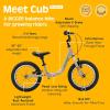 image:imageRetrospec Cub Plus XL Kids Balance Bike  14in Outdoor Toddler Bike with Adjustable Height 1521in  Lightweight Aluminum Frame amp Hand Brakes for Ages 46  Training with Air TiresTungsten