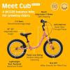 image:imageRetrospec Cub Plus XL Kids Balance Bike  14in Outdoor Toddler Bike with Adjustable Height 1521in  Lightweight Aluminum Frame amp Hand Brakes for Ages 46  Training with Air TiresRose