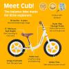 image:imageRetrospec Cub Toddler Balance Bike for Ages 18 Months  3 Years  12in NoPedal Beginner Bicycle with Adjustable Seat PunctureProof Tires amp Safe Low Frame DesignEggshell