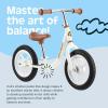 image:imageRetrospec Cub Toddler Balance Bike for Ages 18 Months  3 Years  12in NoPedal Beginner Bicycle with Adjustable Seat PunctureProof Tires amp Safe Low Frame DesignEggshell