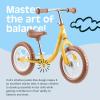 image:imageRetrospec Cub Toddler Balance Bike for Ages 18 Months  3 Years  12in NoPedal Beginner Bicycle with Adjustable Seat PunctureProof Tires amp Safe Low Frame DesignSunflower