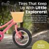 image:imageRetrospec Koda Plus Kids Bike for Boys amp Girls Ages 23 Years  12 Childrens Bicycle Adjustable Seat amp Handlebars Removable Training Wheels Front Hand Brakes Rear Coaster Brake amp Safety BellCotton Candy