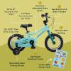 image:imageRetrospec Koda Plus Kids Bike for Boys amp Girls Ages 23 Years  12 Childrens Bicycle Adjustable Seat amp Handlebars Removable Training Wheels Front Hand Brakes Rear Coaster Brake amp Safety BellRobins Egg