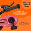 image:imageRetrospec Koda Plus Kids Bike for Boys amp Girls Ages 23 Years  12 Childrens Bicycle Adjustable Seat amp Handlebars Removable Training Wheels Front Hand Brakes Rear Coaster Brake amp Safety BellCotton Candy