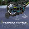 image:imageRetrospec Koda Plus Kids Bike for Boys amp Girls Ages 23 Years  12 Childrens Bicycle Adjustable Seat amp Handlebars Removable Training Wheels Front Hand Brakes Rear Coaster Brake amp Safety BellBlack Neon