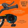 image:imageRetrospec Koda Plus Kids Bike for Boys amp Girls Ages 46 Years  16 Childrens Bicycle Adjustable Seat amp HandlebarsBlack Neon