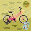 image:imageRetrospec Koda Plus Kids Bike for Boys amp Girls Ages 46 Years  16 Childrens Bicycle Adjustable Seat amp HandlebarsCotton Candy