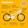 image:imageRetrospec Koda Plus Kids Bike for Boys amp Girls Ages 68 Years  20 Childrens Bicycle Adjustable Seat amp HandlebarsEggshell