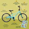 image:imageRetrospec Koda Plus Kids Bike for Boys amp Girls Ages 68 Years  20 Childrens Bicycle Adjustable Seat amp HandlebarsRobins Egg